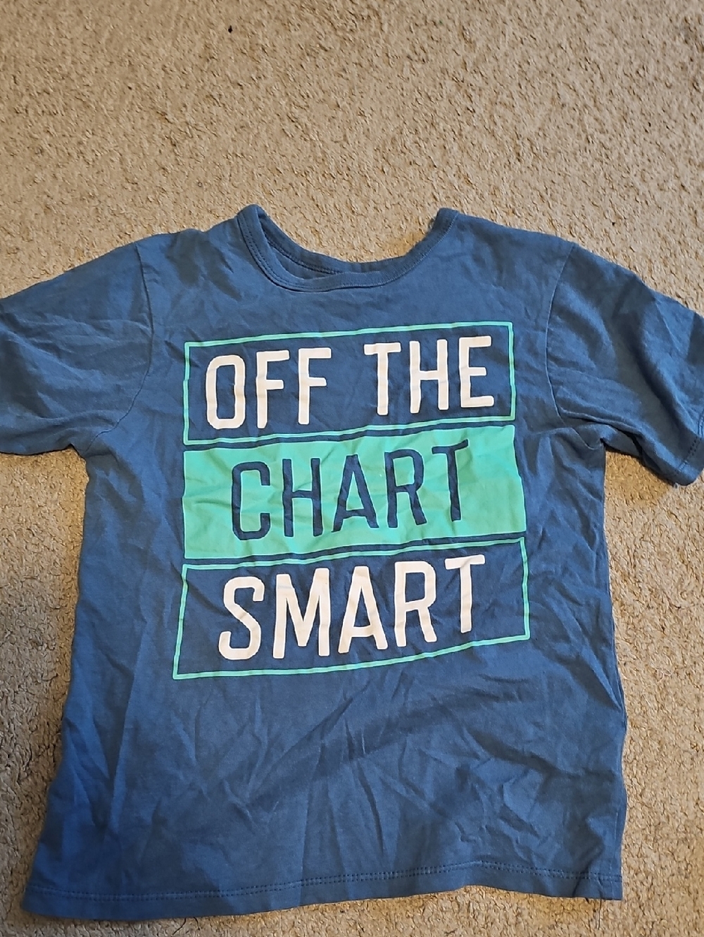 Blue 'Off The Chart Smart' Graphic Tee - Kids